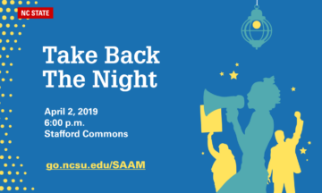 Take Back the Night / April 2, 2019, 6 p.m. / Stafford Commons